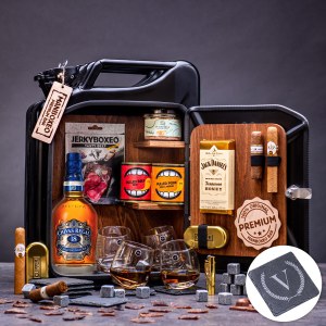 Manboxeo Kanister bar Čierny s whiskey Premium