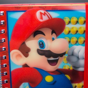 Zápisník Super Mario v krúžkovej väzbe s 3D obalom