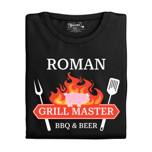 Pánske tričko s potlačou Grill master prasa