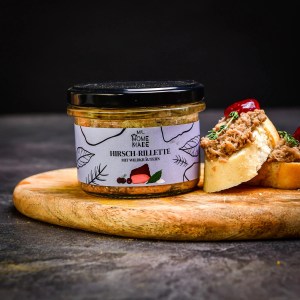 Rillette z jelenieho mäsa s divokým korením 170 g – Mr.HomeMade