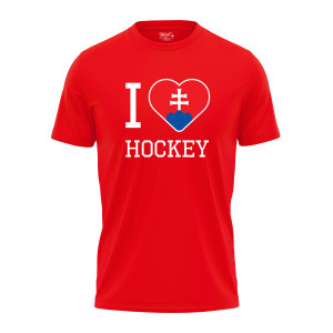 Tričko s potlačou "I love hockey"