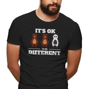 Pánske tričko s potlačou ”It´s OK to be Different”