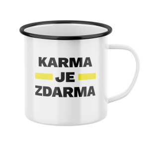 Hnček s potlačou Karma je zdarma