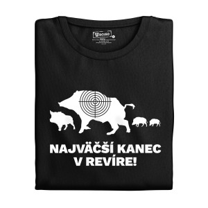 Pánske tričko s potlačou "Najväčší kanec v revíre!"