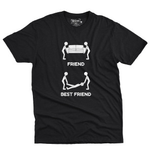 Pánske tričko s potlačou “Friend or Best Friend”