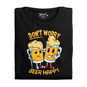 Pánske tričko s potlačou "Don't Worry, Beer Happy"