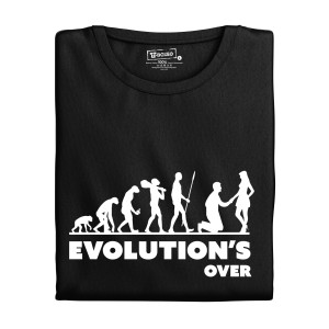 Pánske tričko s potlačou "Evolution’s over"