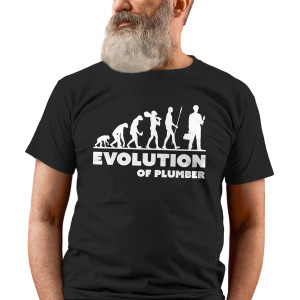 Pánske tričko s potlačou "Evolution of Plumber"