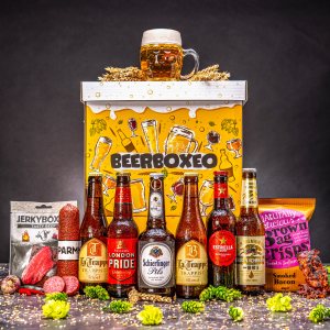 Beerboxeo darčekové balenie - Plné pivných špeciálov a mäsa