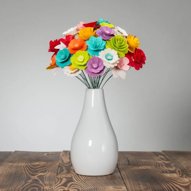 Veľká drevená voňajúca kytica mix farieb 