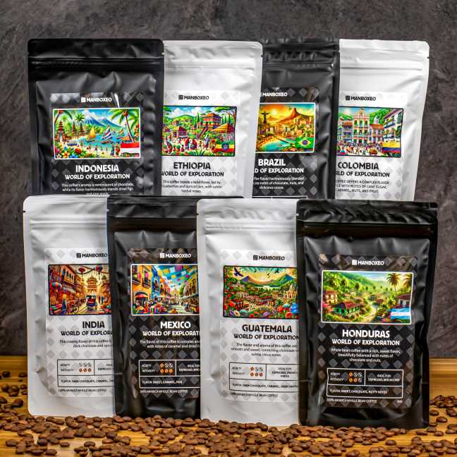 Výhodný set Káv z rodinnej pražiarne - 8 druhov