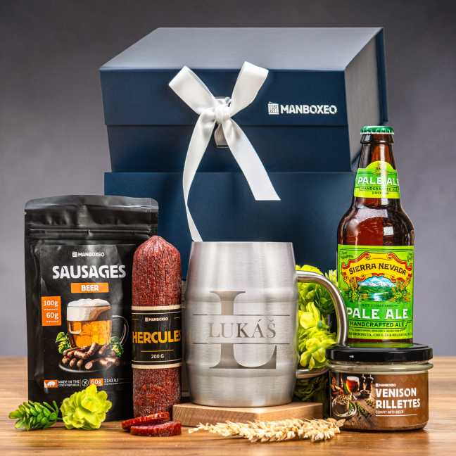 Giftboxeo darčekový box pre mužov - Pre pivára + polliter s gravírovaním