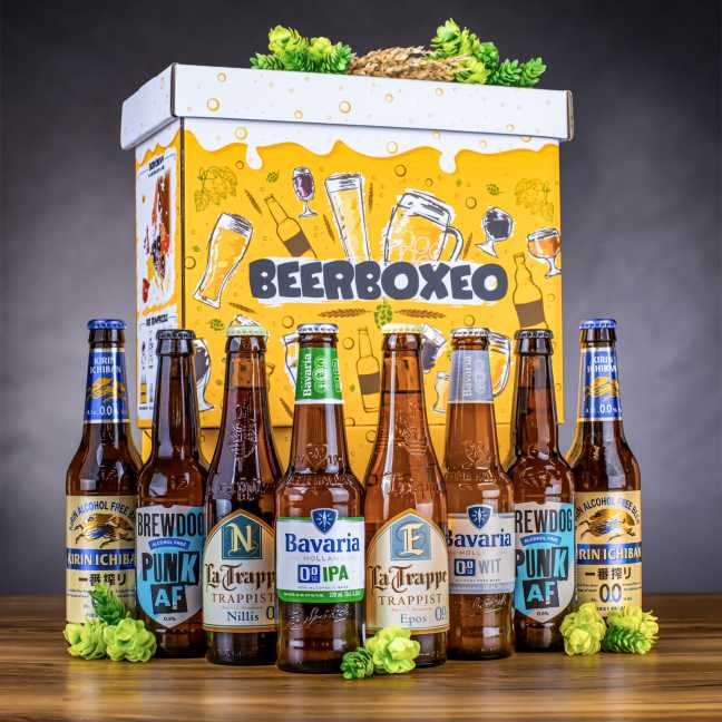 Beerboxeo darčekové balenie plné NEALKO pivných špeciálov 