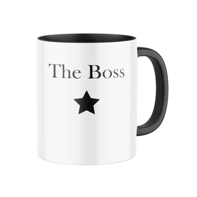 Keramický hrnček s potlačou The Boss