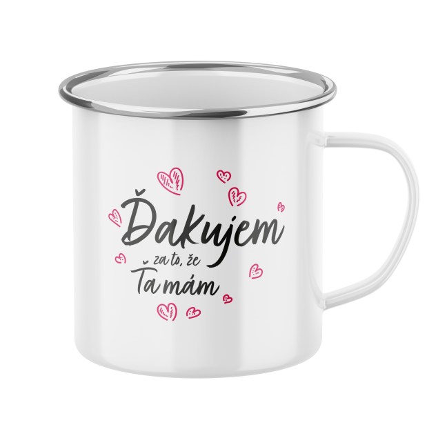 Plecháčik s potlačou Ďakujem za to, že ťa mám