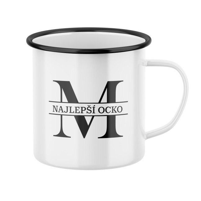 Plecháčik s potlačou Najlepší otec - s iniciálou