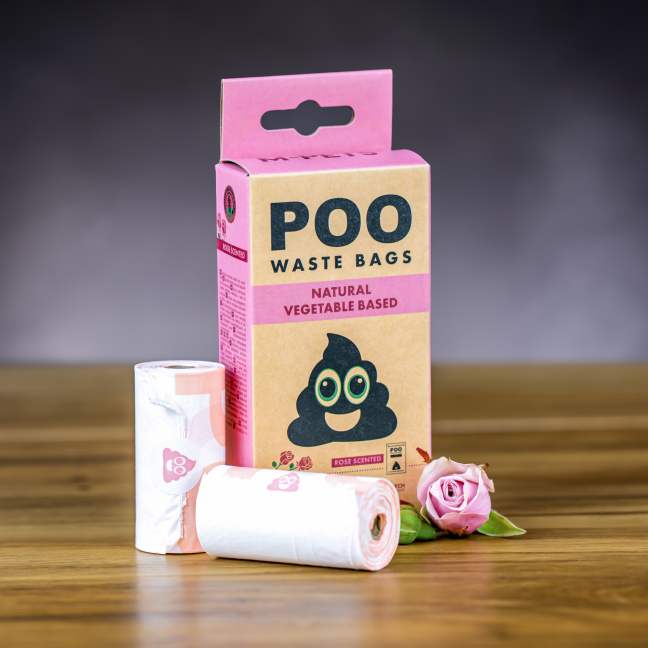 M-Pets Poo sáčky na trus – ruža 4×15 ks