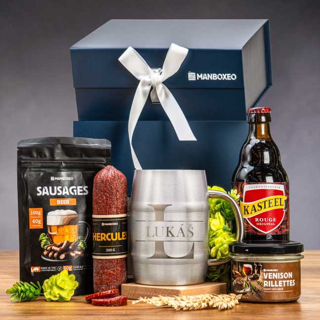Giftboxeo darčekový box pre mužov - Pre pivára + polliter s gravírovaním