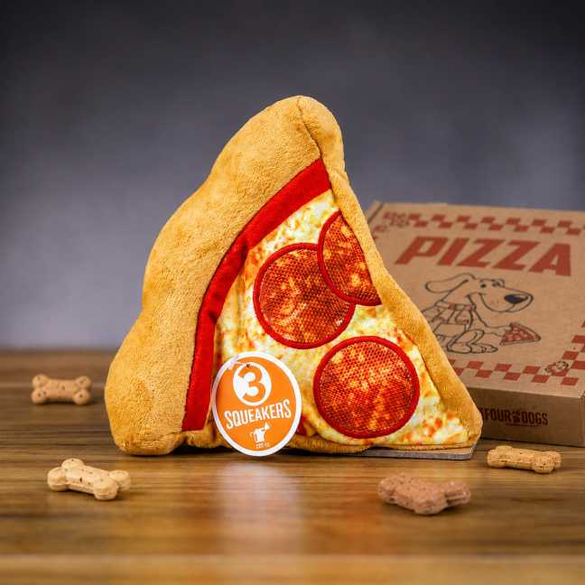 Plyšová hračka pre psy Pizza