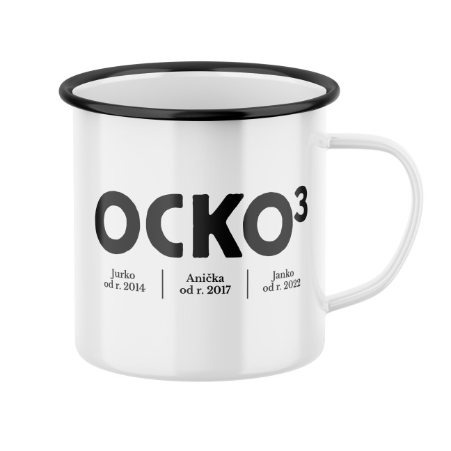 Plecháčik s potlačou Ocko na 3