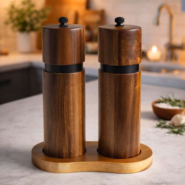 Set mlynčekov na soľ a korenie 