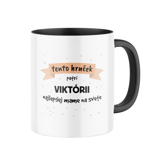 Keramický hrnček s potlačou "Tento hrnček patrí" s menom