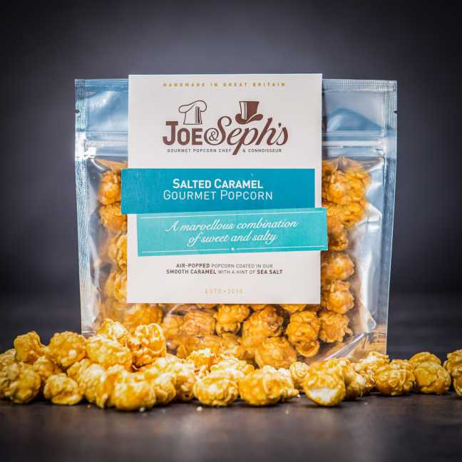 3× Luxusný popcorn Joe & Seph's s príchuťou slaného karamelu 32 g