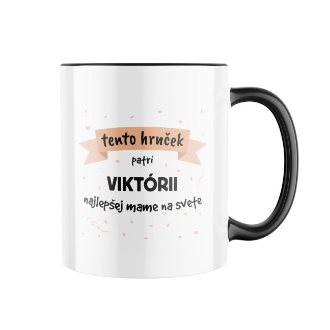 Keramický hrnček s potlačou "Tento hrnček patrí" s menom