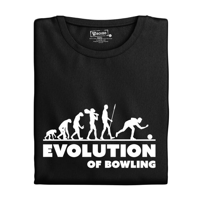 Pánske tričko s potlačou "Evolution of Bowling"