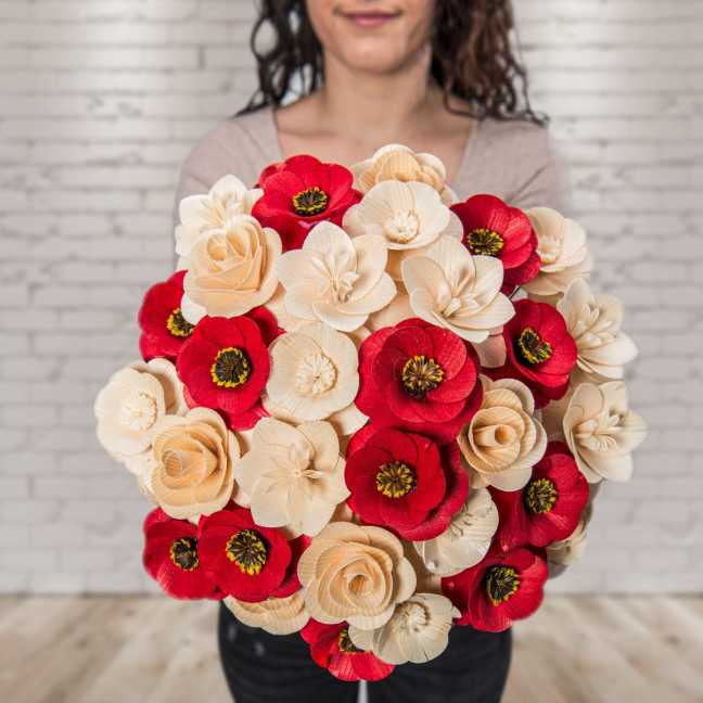 Veľká drevená voňajúca kytica prírodná 