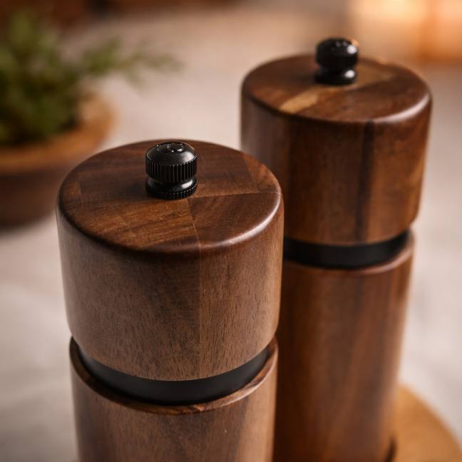 Set mlynčekov na soľ a korenie 