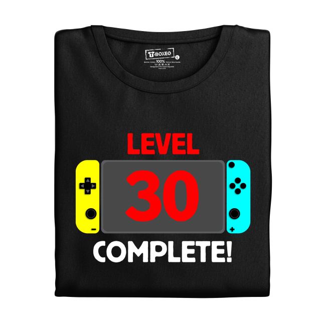 Dámske tričko s potlačou "Level complete" s vekom