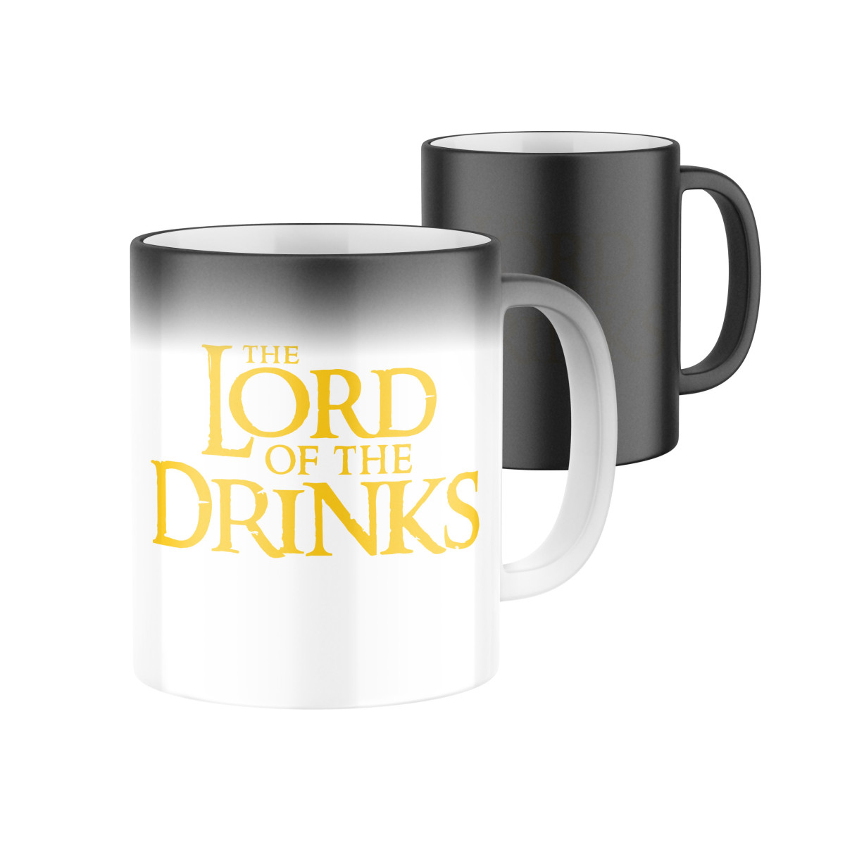 2+1 | Magický keramický hrnček s potlačou Lord of the Drinks | Darček pre mužov, ženu k narodeninám, sviatku, výročie | vtipný darček s potlačou | fot