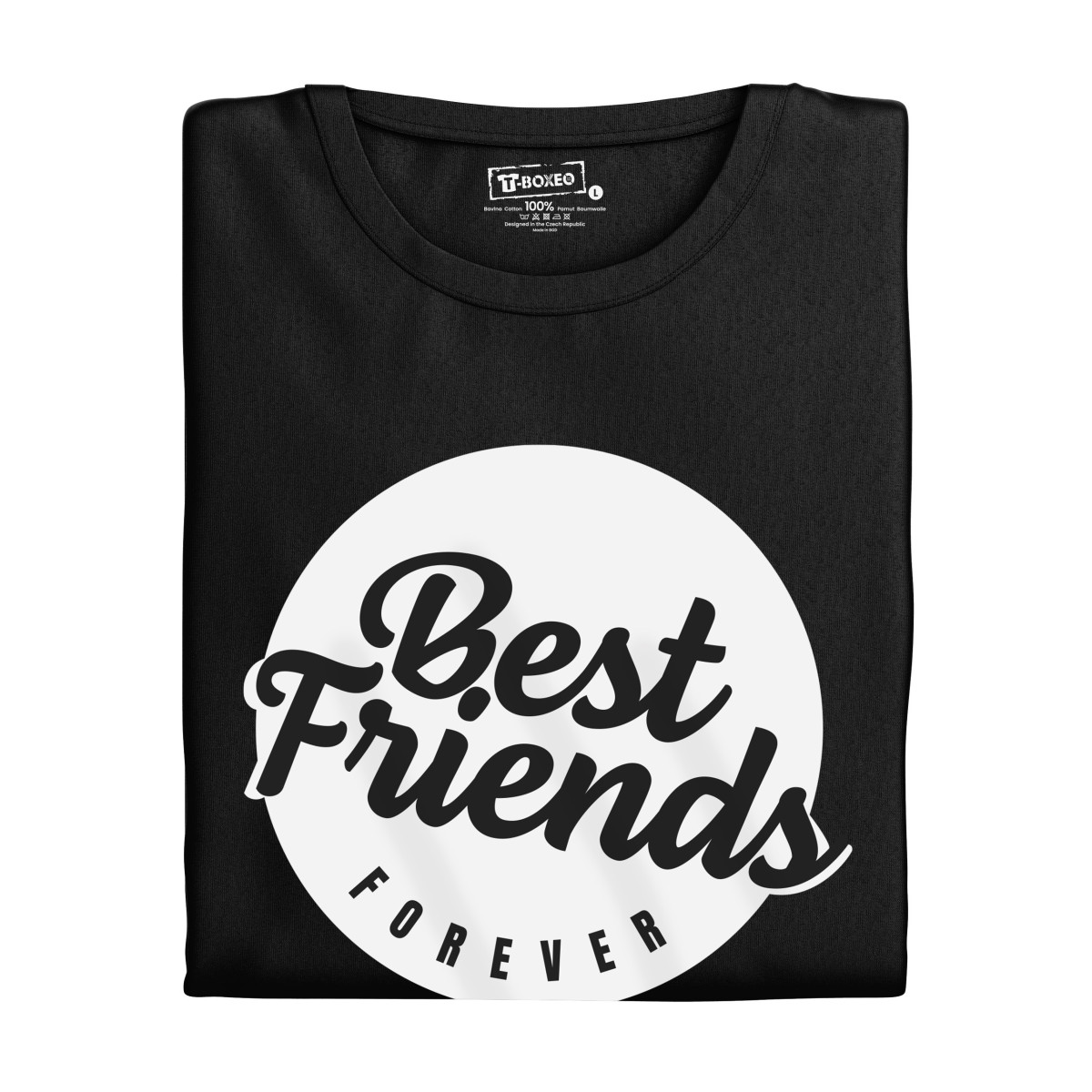 2+1 | Dámske tričko s potlačou ”Best Friends forever” | Darček k narodeninám, sviatku, výročiu | Darček pre mužov, ženu | Vtipné tričko | 100% bavlna