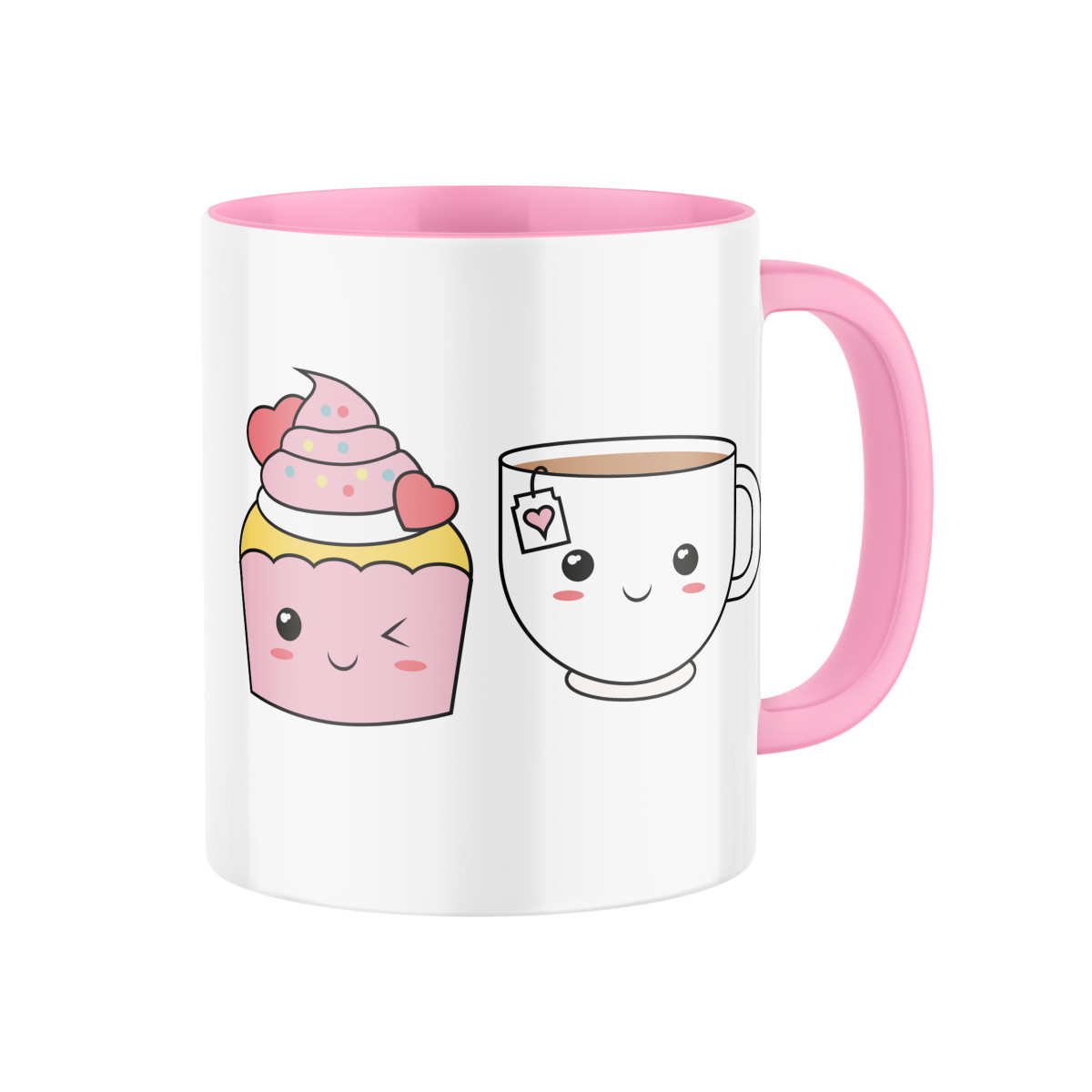 2+1 | Keramický hrnček s potlačou Roztomilý hrnček káva a cupcake | Darček pre mužov, ženu k narodeninám, sviatku, výročie | vtipný darček s potlačou