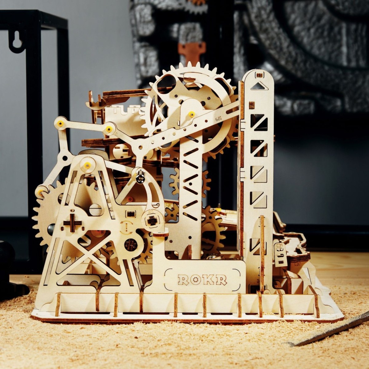 Drevená guľôčková dráha Climber | Drevená stavebnica, 3d puzzle | darček pre chlapcov, dievčatá, mužov, ženy, deti, k narodeninám, sviatku