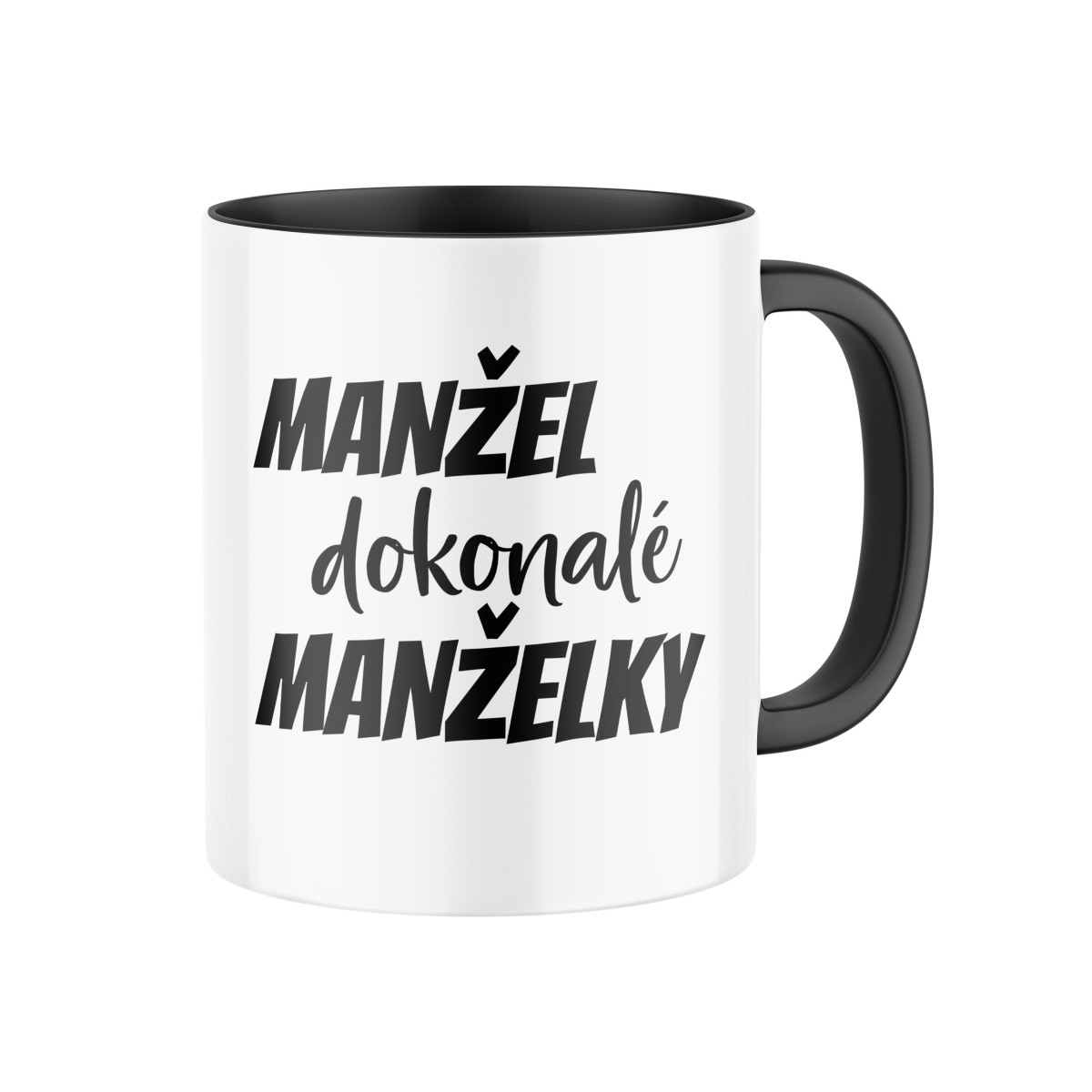 2+1 | Keramický hrnček s potlačou Manžel dokonalé ženy | Darček pre mužov, ženu k narodeninám, sviatku, výročie | vtipný darček s potlačou | fotodarče