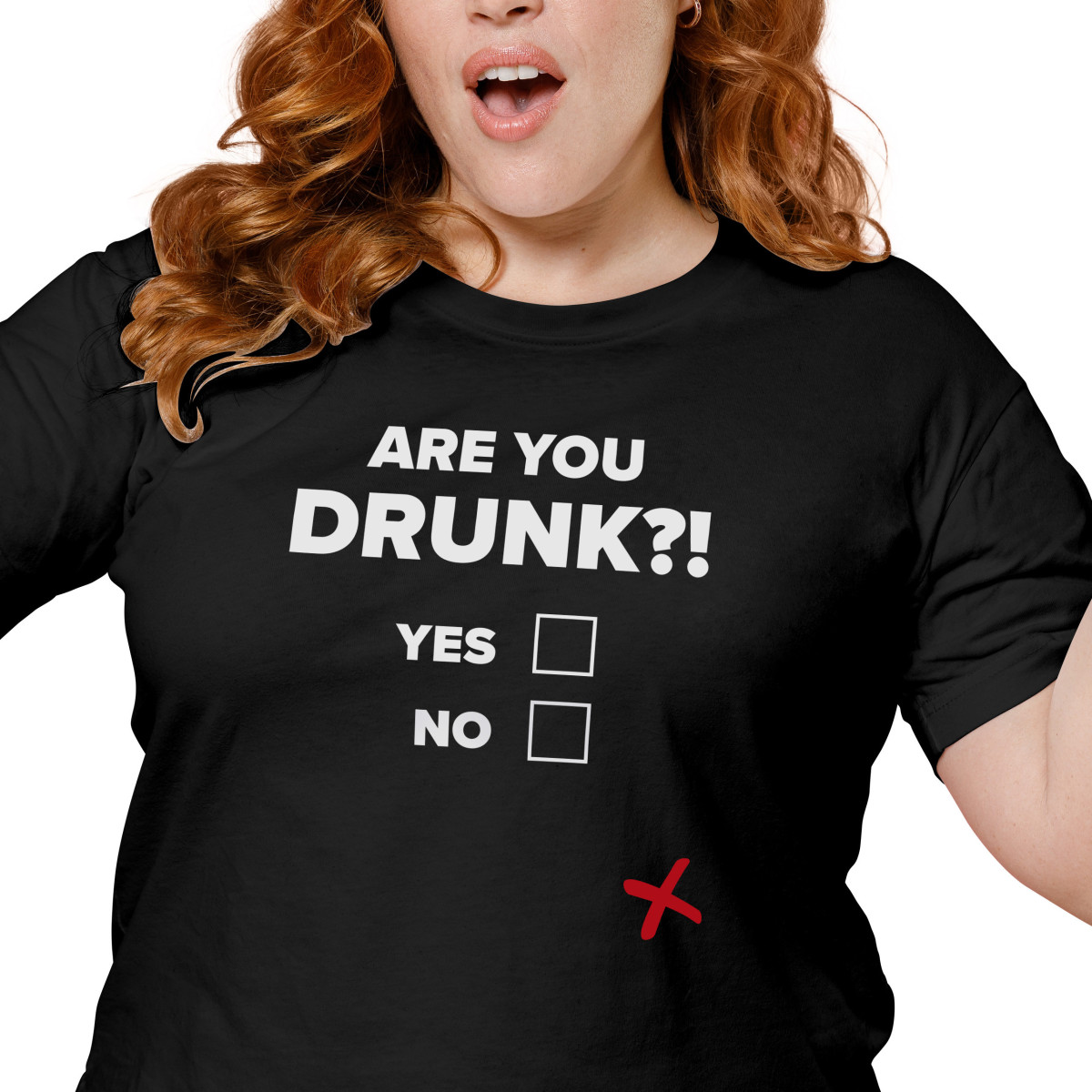 2+1 | Dámske tričko s potlačou “Are you drunk?!” | Darček k narodeninám, sviatku, výročiu | Darček pre mužov, ženu | Vtipné tričko | 100% bavlna