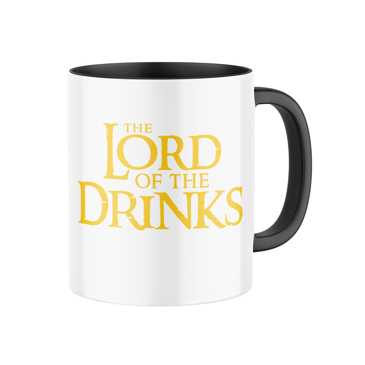 2+1 | Keramický hrnček s potlačou Lord of the Drinks | Darček pre mužov, ženu k narodeninám, sviatku, výročie | vtipný darček s potlačou | fotodarček