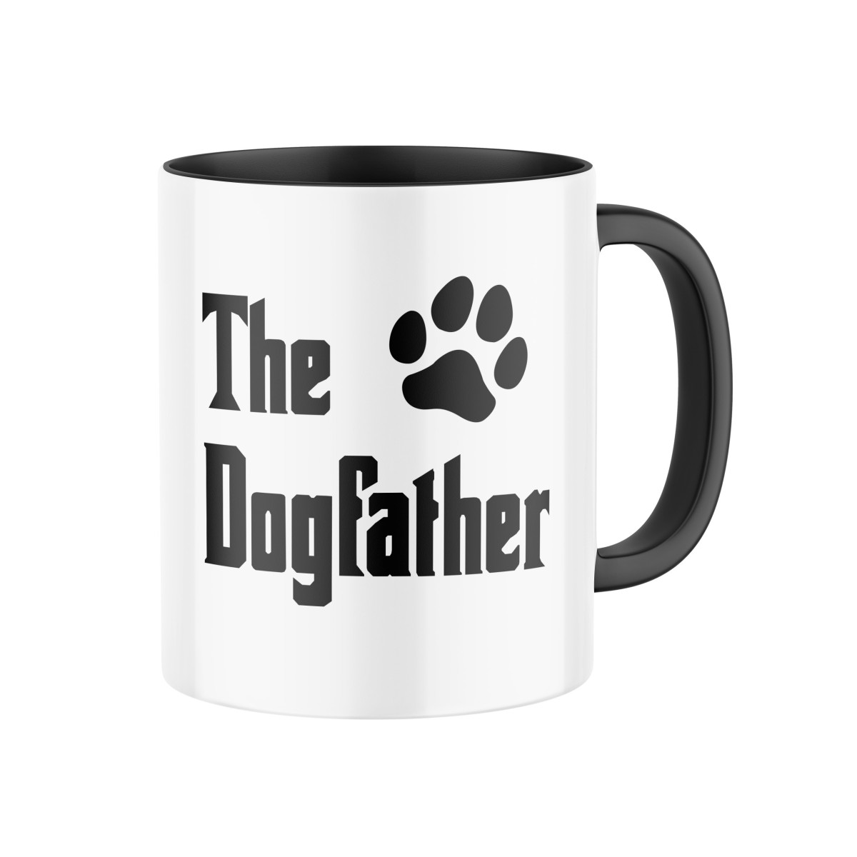 2+1 | Keramický hrnček s potlačou The Dogfather | Darček pre mužov, ženu k narodeninám, sviatku, výročie | vtipný darček s potlačou | fotodarček