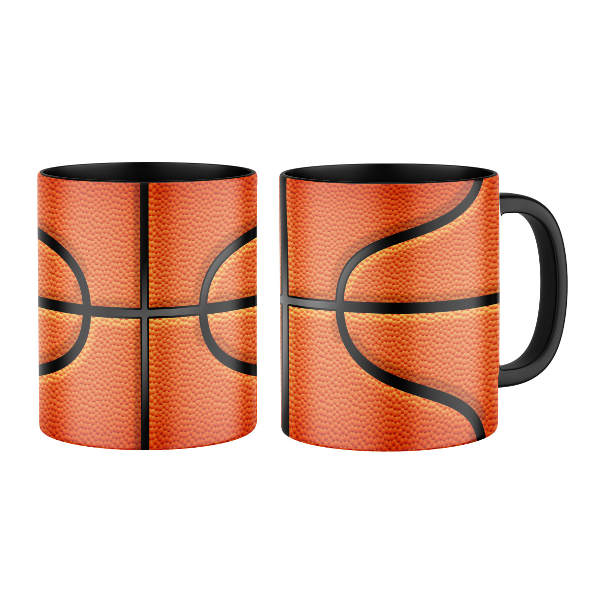 2+1 | Keramický hrnček s potlačou Basketbalová lopta - celopotlač | Darček pre mužov, ženu k narodeninám, sviatku, výročie | vtipný darček s potlačou