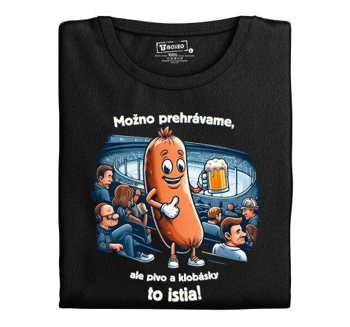 E-shop Pánske tričko s potlačou "Klobása to istí"