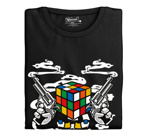 E-shop Pánske tričko s potlačou "Gangsta Rubikova kocka"