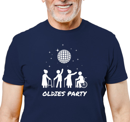 E-shop Pánske tričko s potlačou “Oldies party”