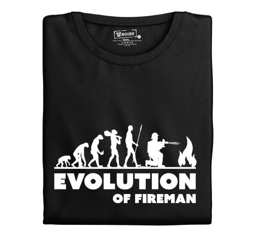 E-shop Pánske tričko s potlačou "Evolution of Fireman"