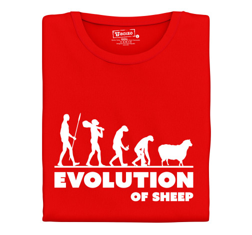 E-shop Dámske tričko s potlačou "Evolution of Sheep"