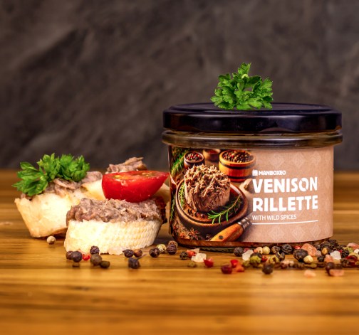 E-shop Rillette z jelenieho mäsa s divokým korením 170 g – Mr.HomeMade