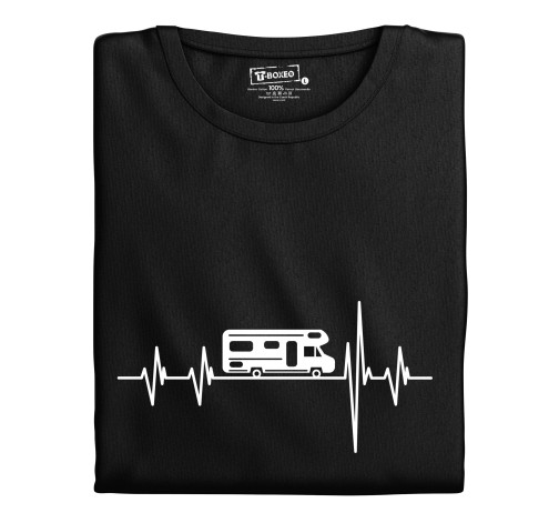 E-shop Pánske tričko s potlačou "Srdcový tep Karavan"