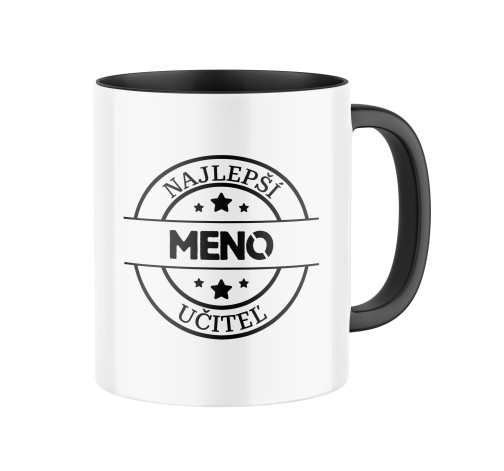 E-shop Keramický hrnček s potlačou Najlepší učiteľ - s menom