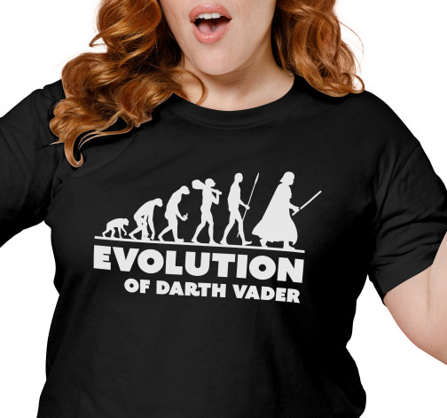 E-shop Dámske tričko s potlačou "Evolúcia Fanynky Star Wars"